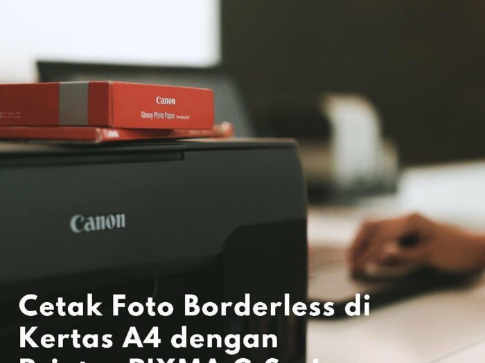 cara cetak foto borderless